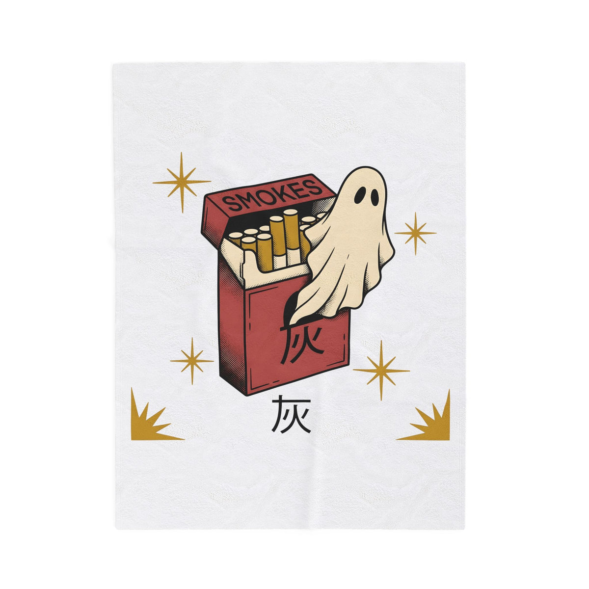 Specter Tobacco Case Blanket Halloween Fright Gift Women Distressed Blanket Tobacco Pouch Blanket Horror Fan Spooky Graphic