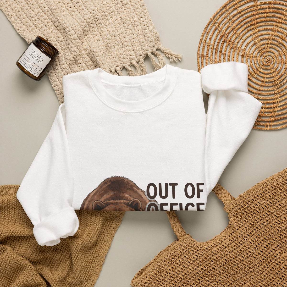 Brown Bear Sweatshirt Bear Pet Gift Women Sketch Sweatshirt Grizzly Sweatshirt Bear Fan Ursine Sweatshirt Animal Graphic Comic Sleep Sweatshirt