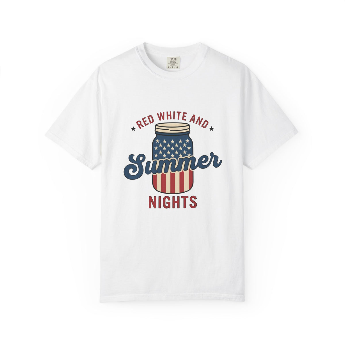 American Mason Jar T-Shirt 4th Of July Summer Decor Gift Women Farmhouse T-Shirt Mason Jar T-Shirt Patriotic Fan Rustic T-Shirt Summer Design