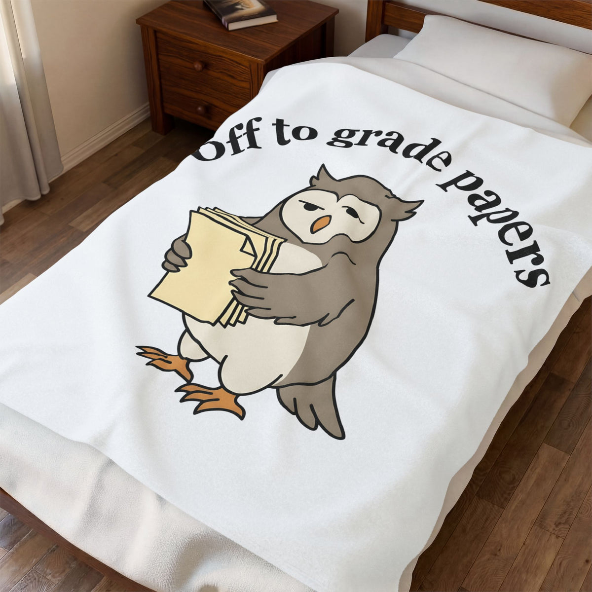 Owl Notebooks Blanket Teachers Education Gift Women Doodle Blanket Journal Blanket Educator Enthusiast Sketch Blanket Learning Graphic Clean Heap