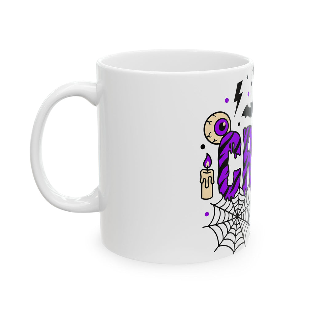 Bat Spider Webbing Mug Halloween Occult Gift Women Haunted Mug Spider Web Mug Horror Fan Spooky Mug Mystic