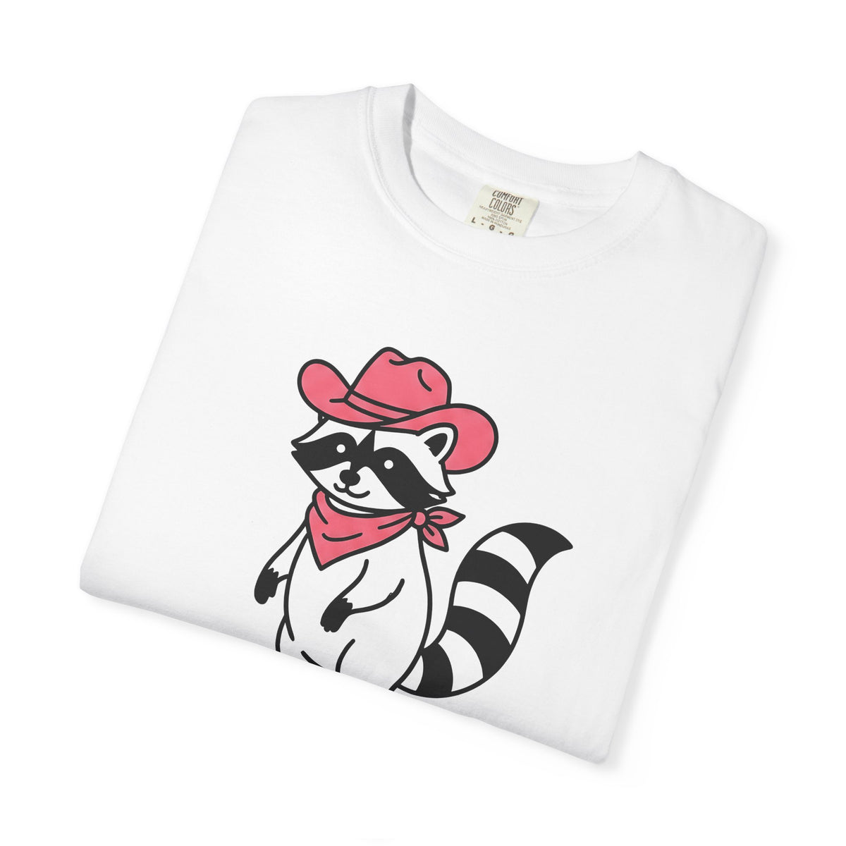 Raccoon Cowgirl T-Shirt Cowgirl Pet Gift Women Cartoon T-Shirt Raccoon T-Shirt Cowgirl Fan Cartoonish T-Shirt Animal Graphic Sketch Cowboy Hat