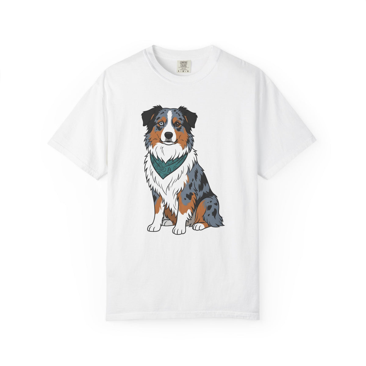 Australian Shepherd T-Shirt Dog Pet Gift Women Cartoon T-Shirt Blue Heeler T-Shirt Dog Fan Aussie Graphic Dog Design Vintage Bandana T-Shirt