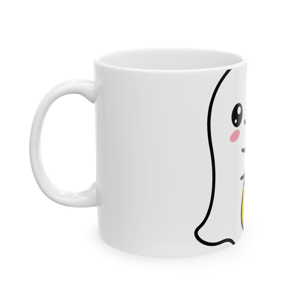 Ghost Sweet Corn Halloween Treats Gift Lovable Sweetcorn Spooky Fan Cute Sweets Clean Happy Mug