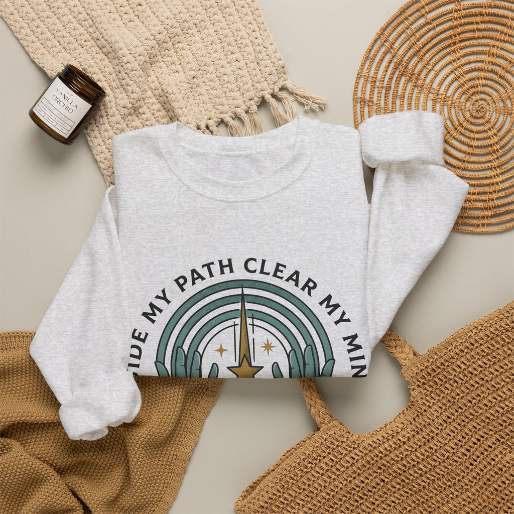 Hands Prism Sweatshirt Boho Chic Meditation Gift Women Tribal Sweatshirt Prismatic Sweatshirt Bohemian Enthusiast Ethnic Sweatshirt Mindfulness Graphic Rustic