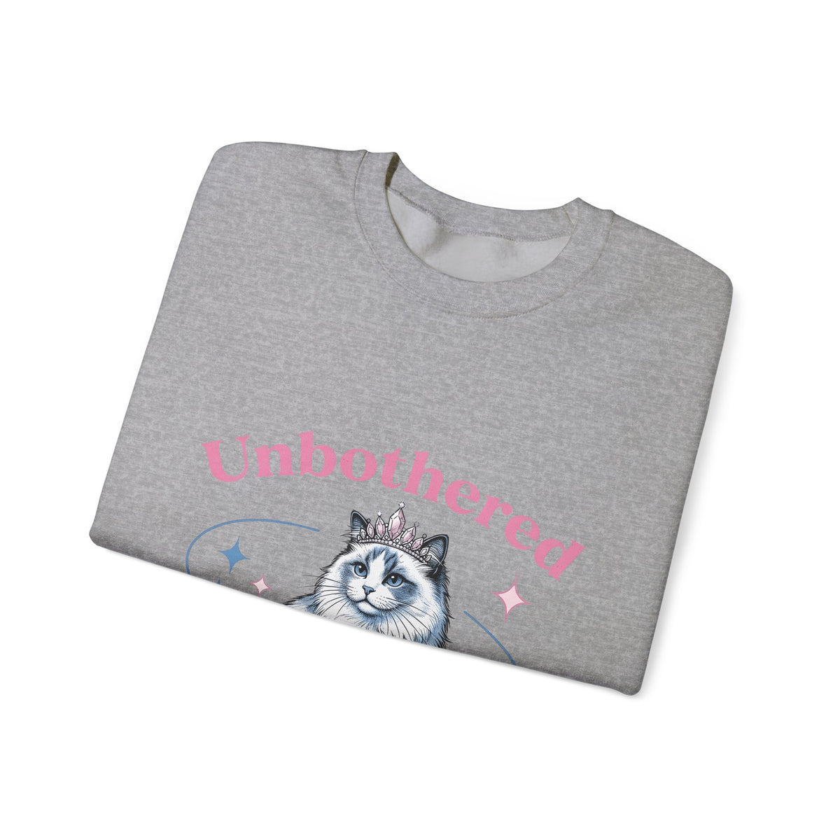 Crowned Cat Sweatshirt Cat Princess Gift Women Trending Sweatshirt Kitty Sweatshirt Cat Fan Feline Sweatshirt Royal Graphic Vintage Sparkle Sweatshirt