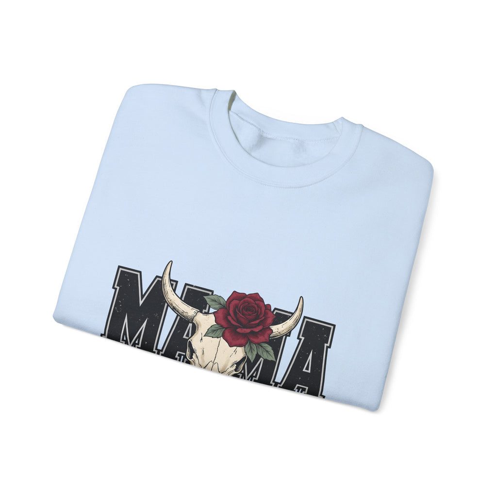Bull Skull Sweatshirt Mom Hippie Gift Women Rustic Sweatshirt Cow Skull Sweatshirt Mother Enthusiast Vintage Sweatshirt Bohemian Graphic Retro Floral Rose