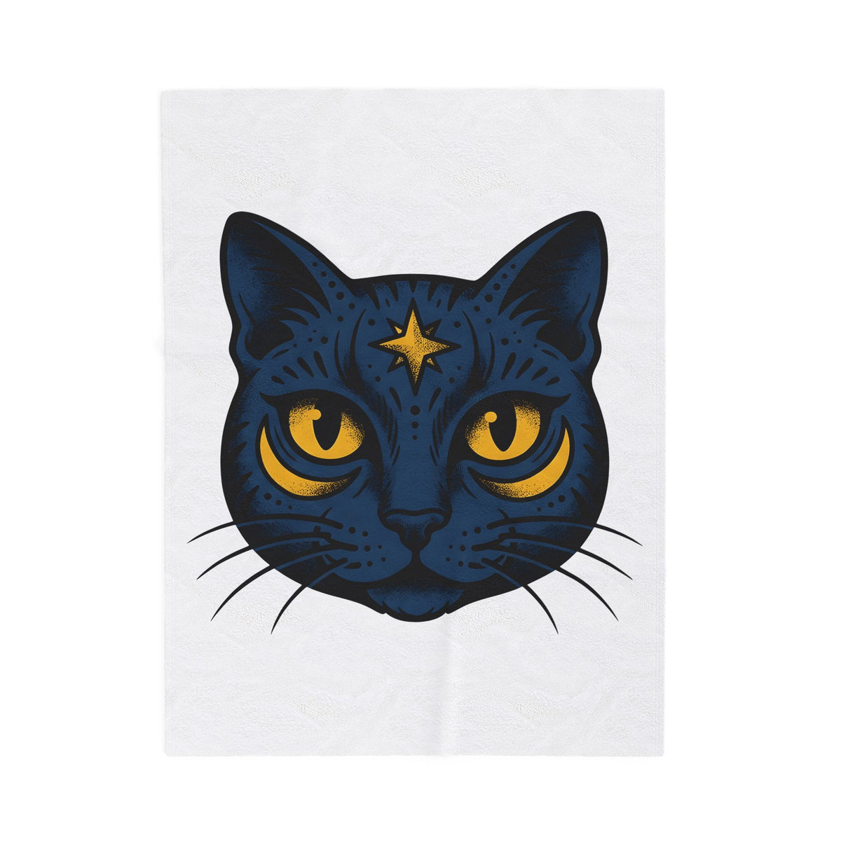 Magic Cat Blanket Cat Horoscope Gift Women Ink Blanket Kitten Blanket Feline Fan Tattoo Blanket Astrology Graphic Retro Sparkle Blanket