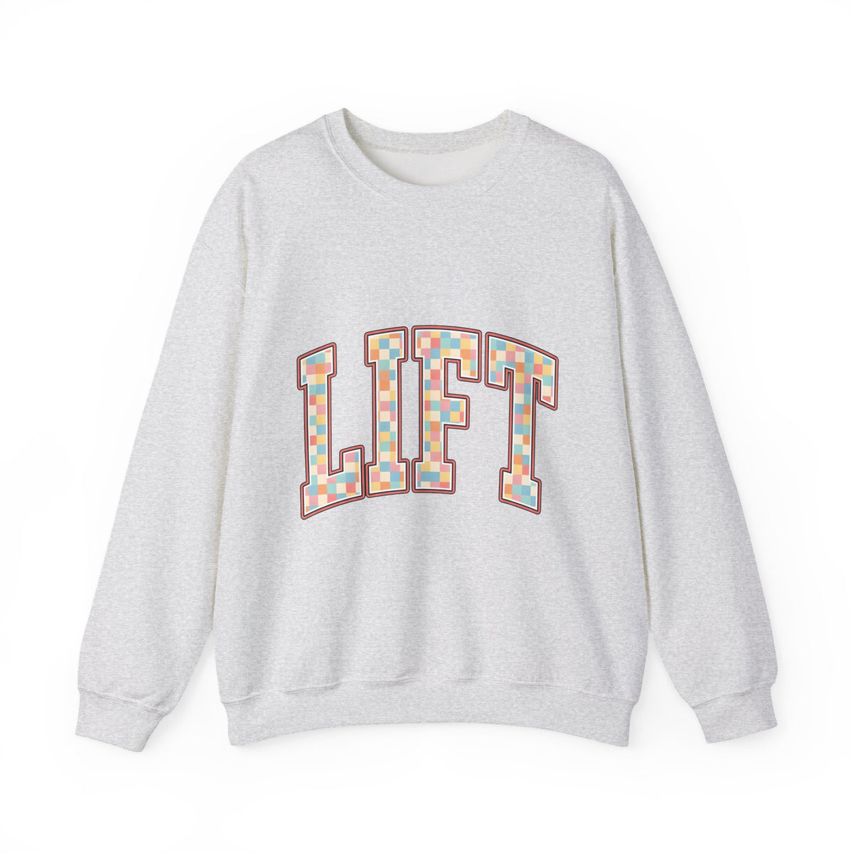 Chunky Block Text Sweatshirt Sports Workout Gift Women Neon Sweatshirt Typography Sweatshirt Athlete Enthusiast Glowing Sweatshirt Fitness Graphic Classic