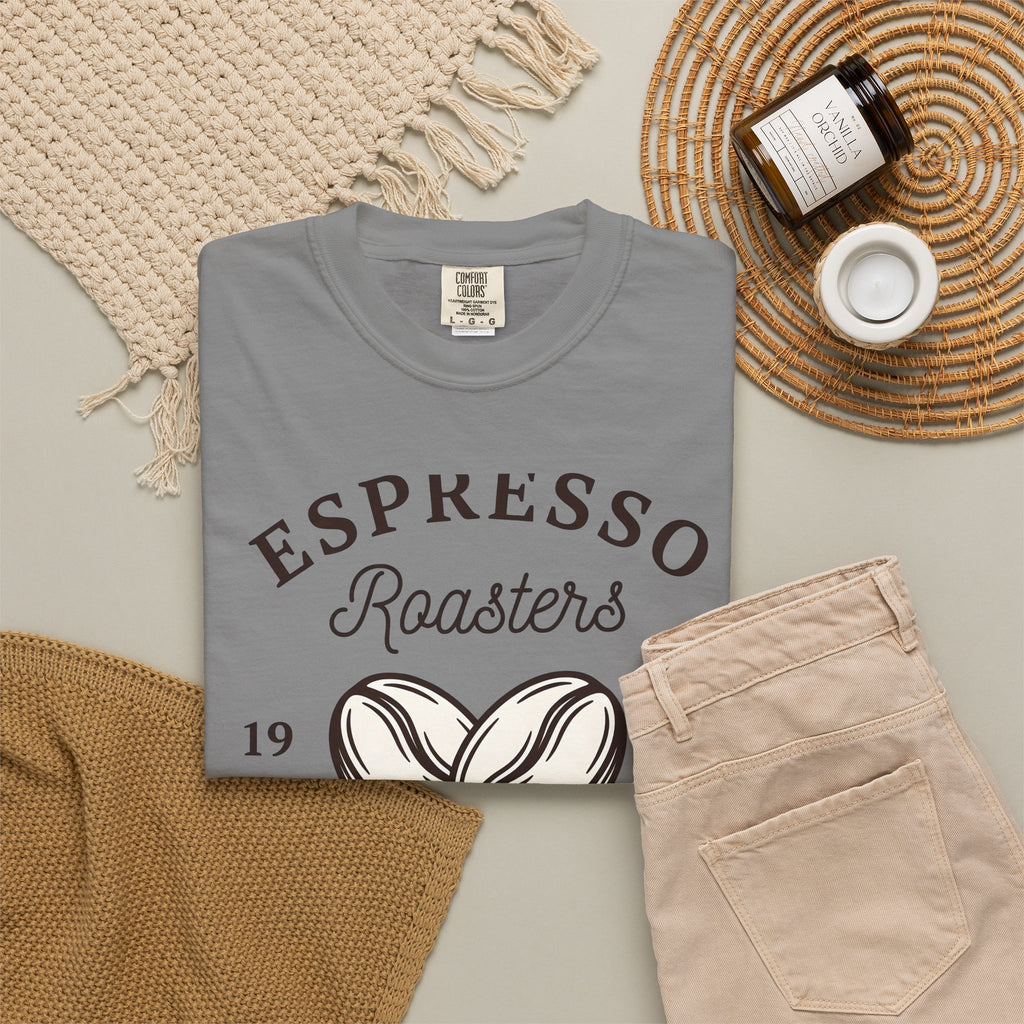 Java Beans T-Shirt Coffee Culinary Gift Women Antique T-Shirt Coffee Bean T-Shirt Coffee Fan Gourmet Design Baking Graphic Line Art Shoot T-Shirt
