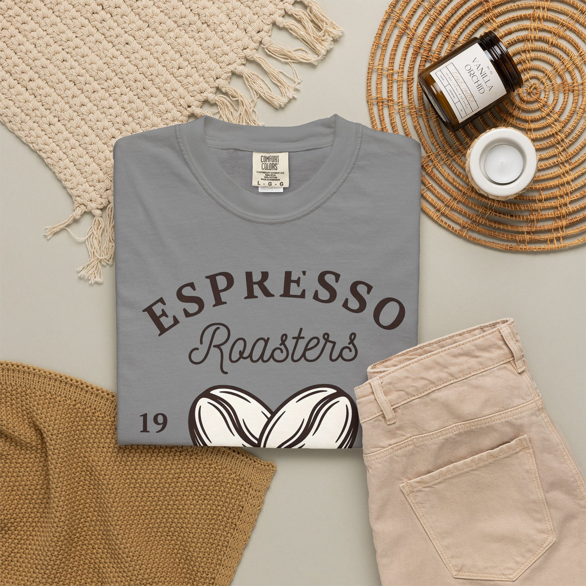 Java Beans T-Shirt Coffee Culinary Gift Women Antique T-Shirt Coffee Bean T-Shirt Coffee Fan Gourmet Design Baking Graphic Line Art Shoot T-Shirt