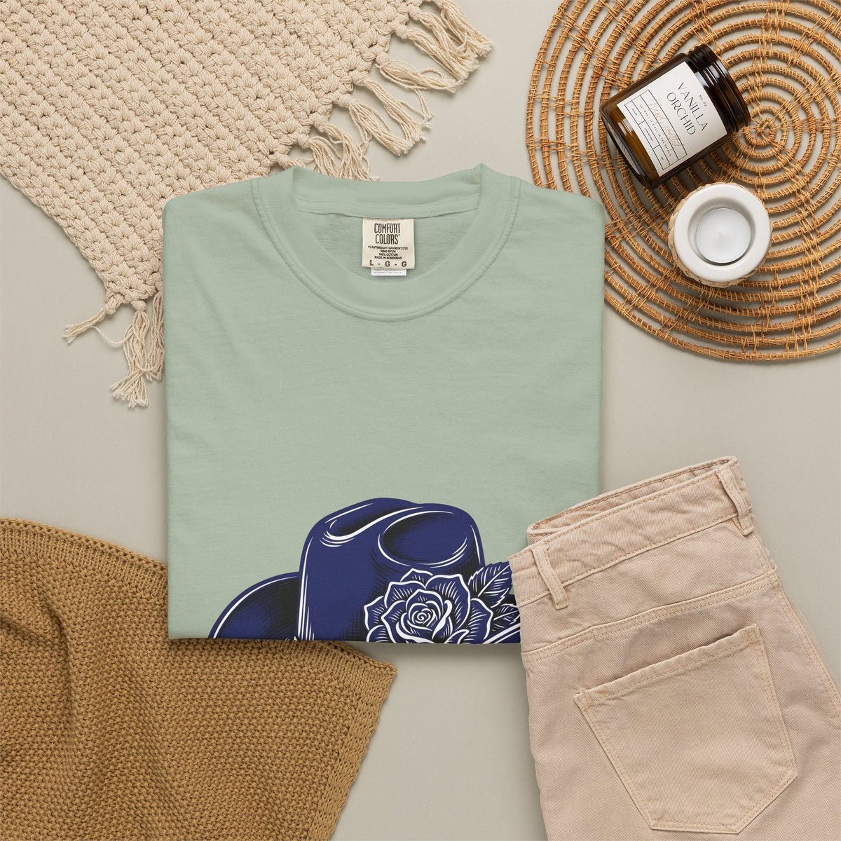 Cowboy Cap T-Shirt Cowgirl Ranch Gift Women Rustic T-Shirt Cowboy Hat T-Shirt Rodeo Fan Western T-Shirt Farm Graphic Line Art Bloom T-Shirt