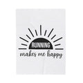Dawn Illustration Blanket Running Exercise Gift Women Basic Blanket Morning Blanket Runner Enthusiast Simple Blanket Fitness Graphic Trendy