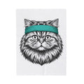 Striped Cat Blanket Cat Pet Supplies Gift Women Doodle Blanket Tabby Cat Blanket Cat Fan Feline Blanket Pet Accessories Graphic Minimalist Headwrap