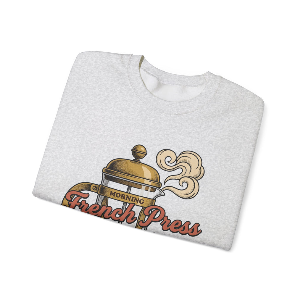 French Press Coffee Sweatshirt Coffee Cuisine Gift Women Hand Drawn Sweatshirt Cafetiere Sweatshirt Coffee Fan Coffee Bean Illustration Graphic Line Art