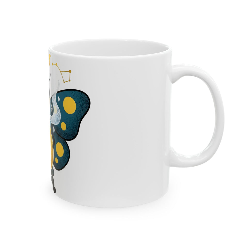 Magical Moth Mug Halloween Magic Gift Women Traditional Tattoo Mug Moth Mug Horror Fan Sailor Mug Wizard Graphic Retro Fortune Ball