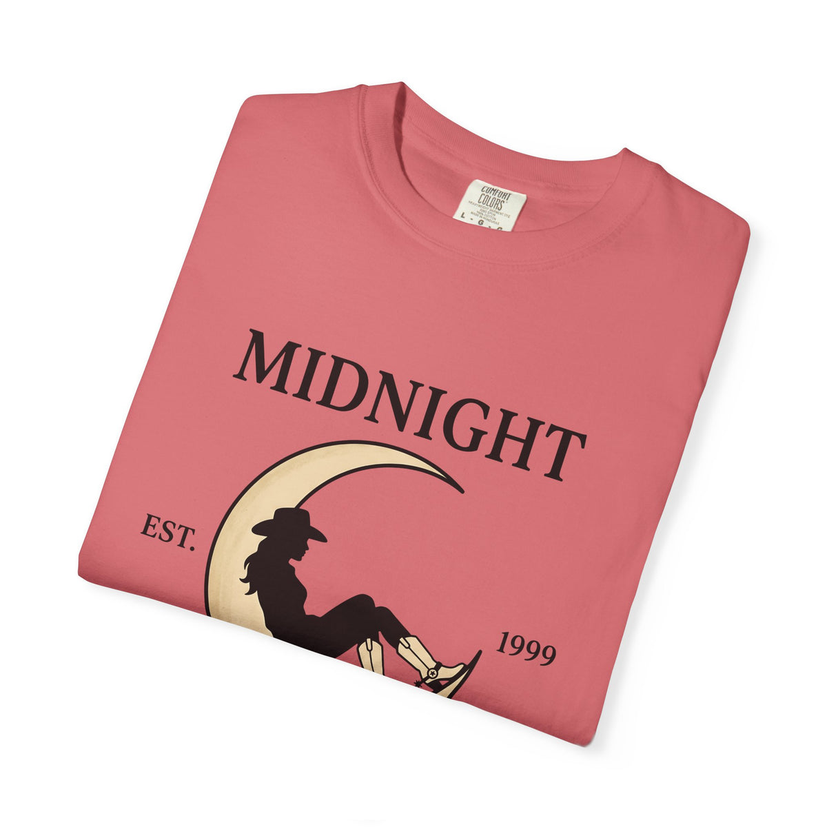 Cowgirl Moon Cowgirl Ranch Gift Cartoon Moonlight Cowgirl Fan Toon Farm Sketch Riding Boots T-Shirt