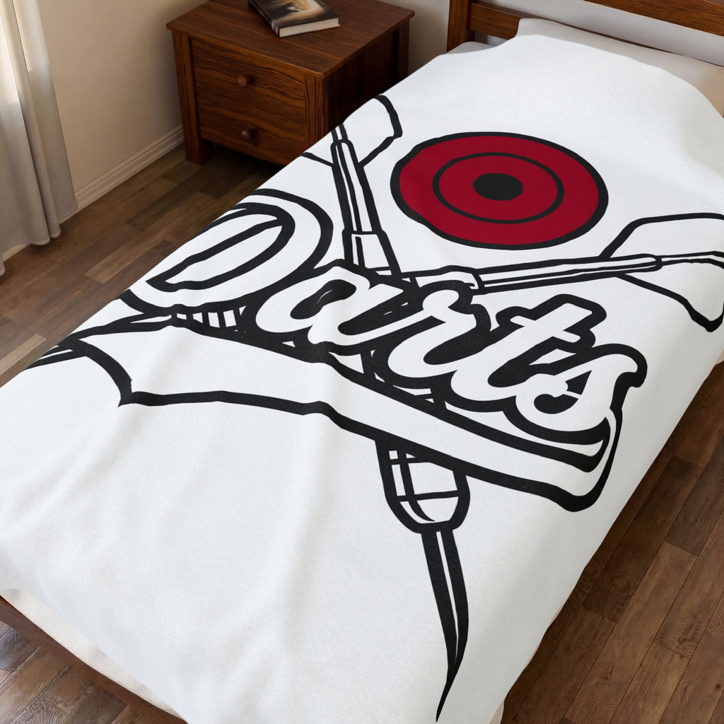 Dart Target Blanket Darts Bar Gift Women Bold Graphic Blanket Dartboard Blanket Darter Fan Graphic Design Vintage Crossed Darts Blanket