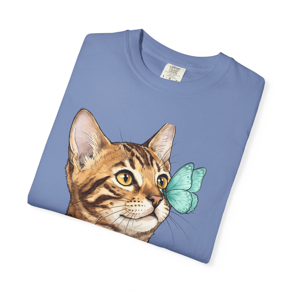 Domestic Cat Cat Fauna Gift Cartoon Kitten Cat Fan Feline Wildlife Gouache Bug T-Shirt