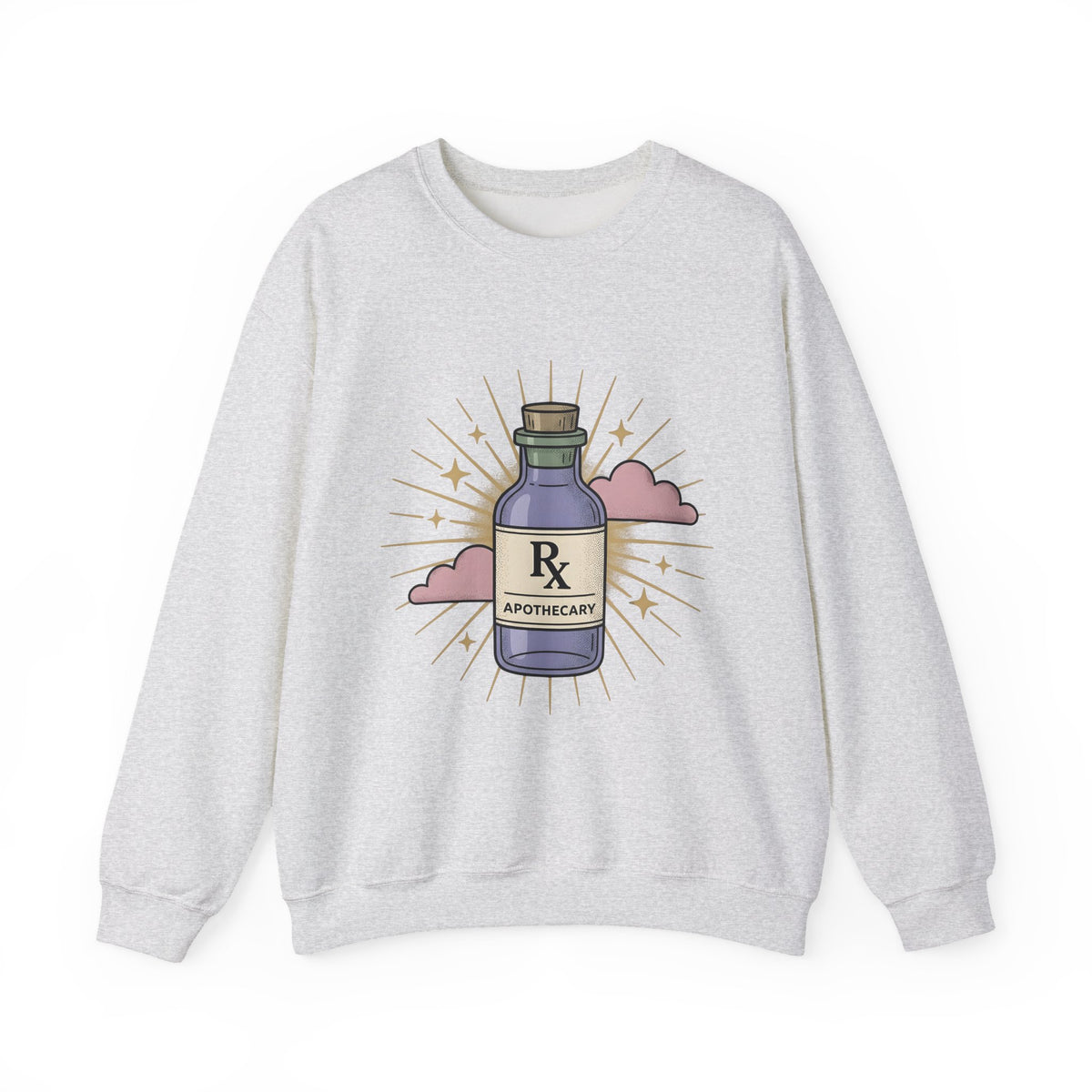 Pill Bottle Sweatshirt Nurses Healthcare Gift Women Classic Sweatshirt Medicine Bottle Sweatshirt Nurse Practitioner Enthusiast Vintage Sweatshirt Medical