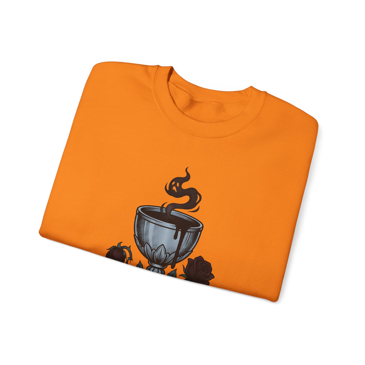 Chalice Roses Sweatshirt Nurses Therapy Gift Women Dark Sweatshirt Goblet Sweatshirt Nurse Enthusiast Gothic Sweatshirt Counseling Graphic Antique Spirit
