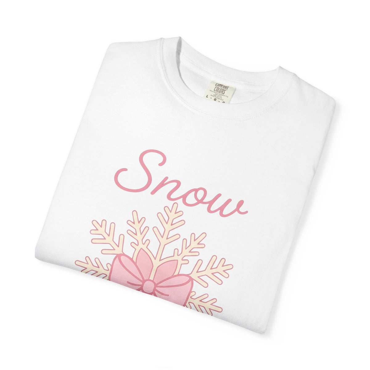 Snowflake Knot Winter Yuletide Gift Playful Frost Snow Fan Ice Crystal Christmas Sleek Band T-Shirt