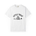 Coffee Cup Dessert T-Shirt Coffee Food Gift Women Vintage T-Shirt Dessert T-Shirt Coffee Fan Retro T-Shirt Bakery Graphic Hand Drawn Coins T-Shirt