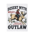 Cowgirl Jackalope Blanket Cowgirl Desert Gift Women Vintage Blanket Jackrabbit Blanket Cowboy Fan Retro Blanket Arid Graphic Western Cactus Blanket