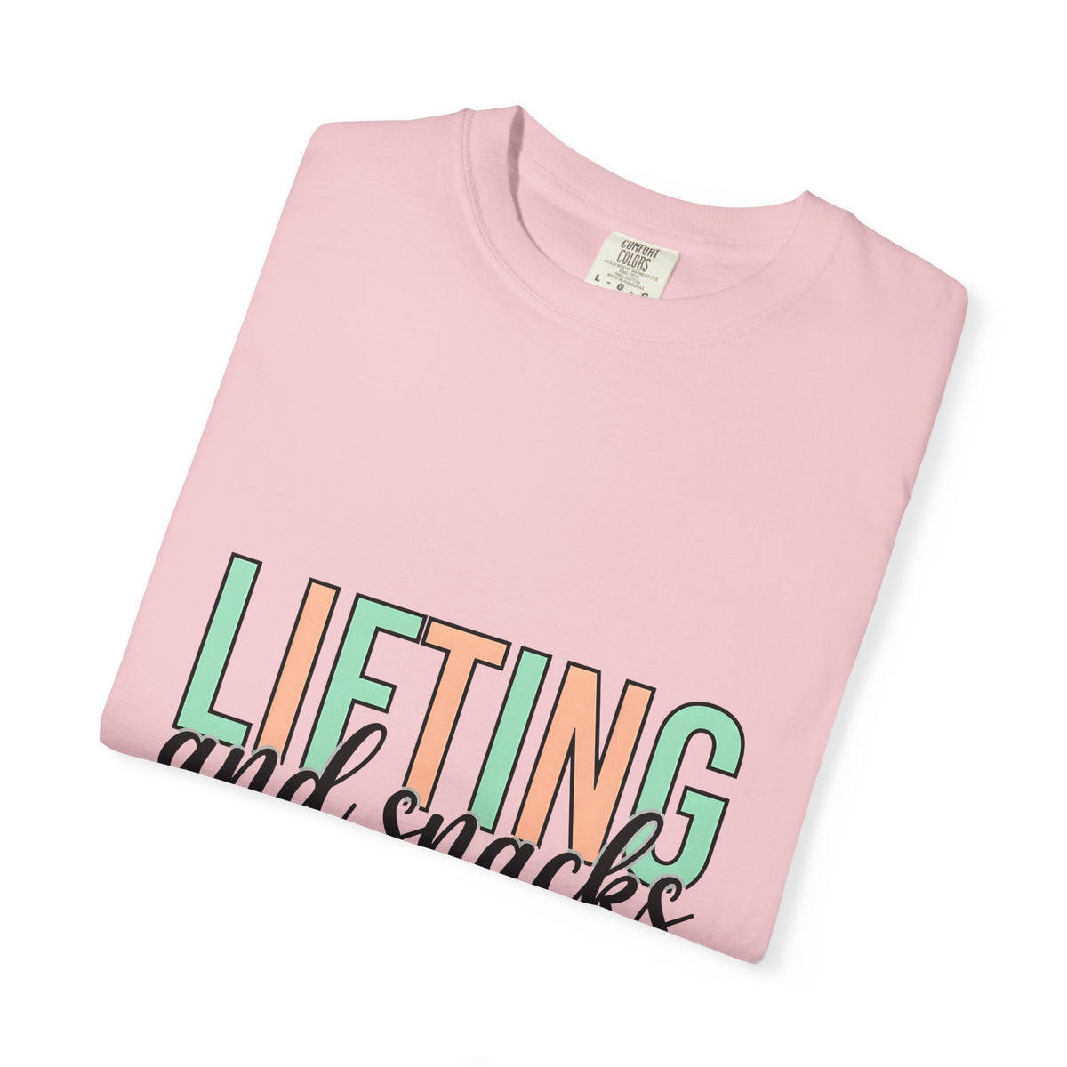 Gym Quote T-Shirt Sports Fitness Gift Women Playful T-Shirt Motivation T-Shirt Athlete Enthusiast Cute T-Shirt Workout Graphic Modern Pastel Colors