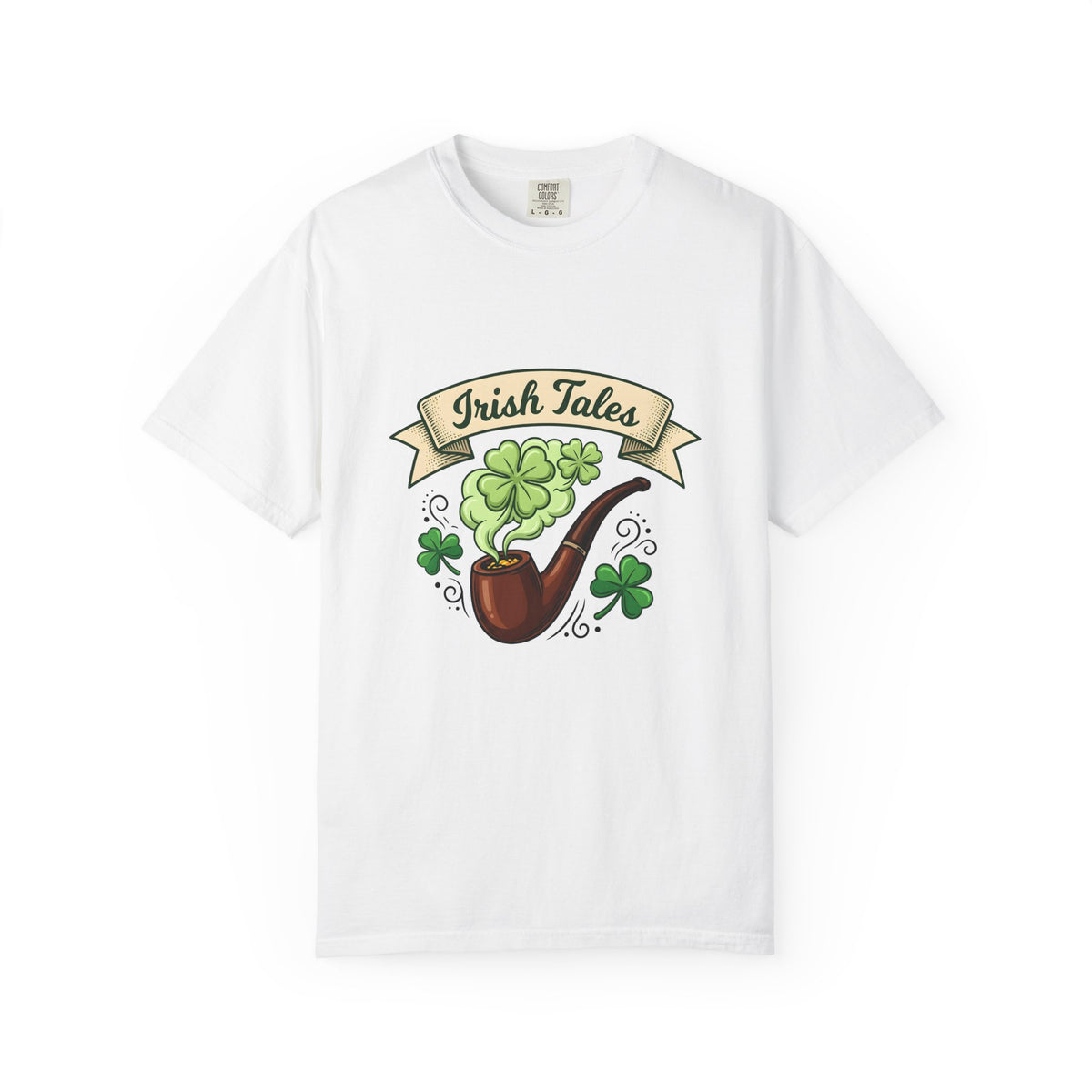 Pipe Clover T-Shirt St Patrick's Day Gaelic Gift Women Animated T-Shirt Shamrock T-Shirt Irish Fan Cartoon T-Shirt Celtic Graphic Classic Lucky
