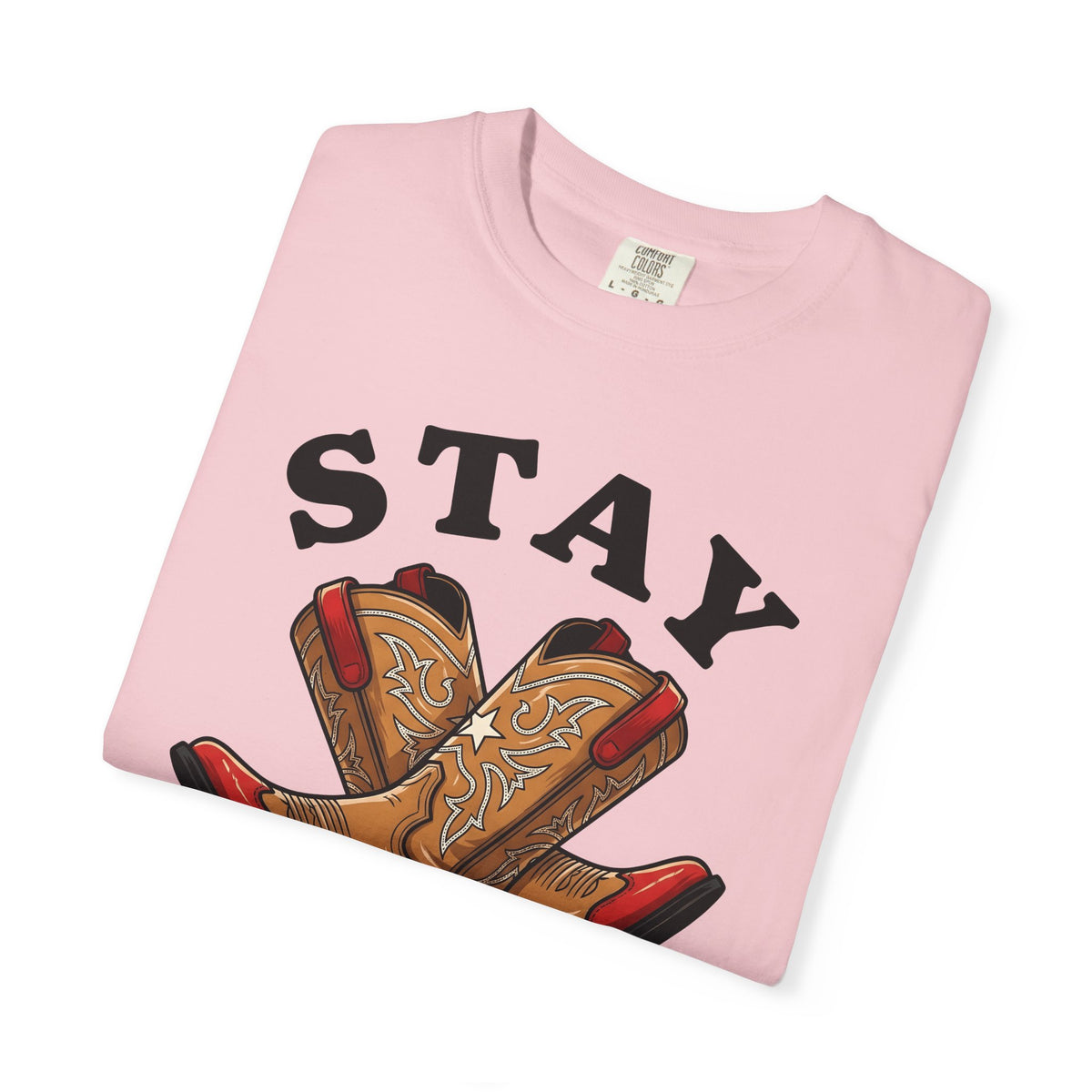 Cowboy Boots T-Shirt 4th Of July Country Gift Women Modern T-Shirt Boot T-Shirt Patriot Fan Western T-Shirt Country Graphic Classic Star T-Shirt