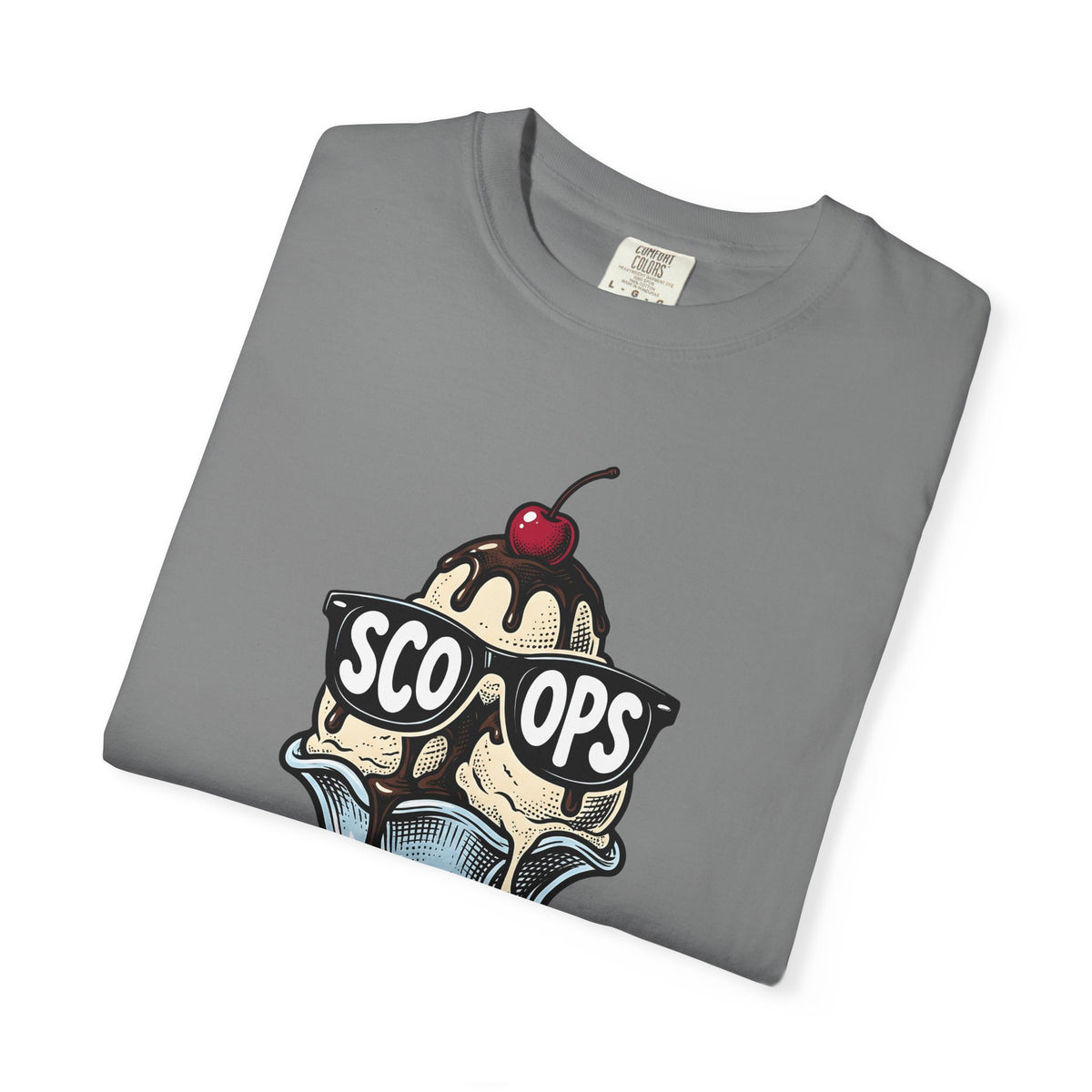 Ice Cream Cone T-Shirt Desserts Cuisine Gift Women Comic T-Shirt Ice Cream T-Shirt Sweets Fan Cartoon T-Shirt Food Graphic Vintage Shades T-Shirt