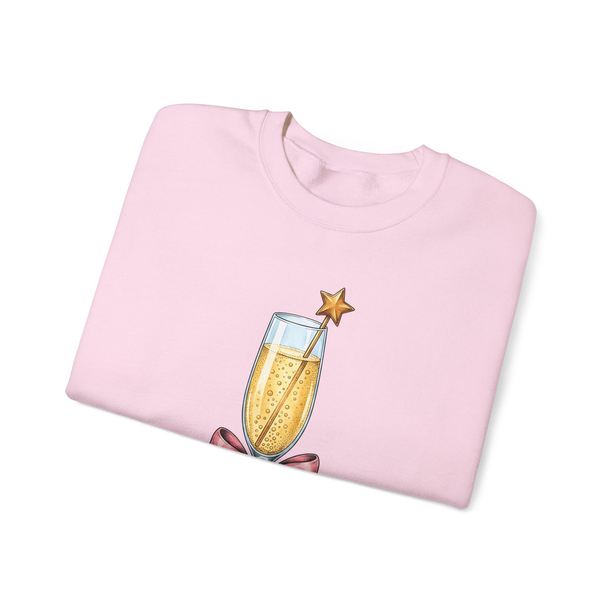 Flute Glass Holiday Occasion Gift Minimalist Glassware Christmas Fan Simple Celebration Sweatshirt