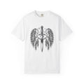 Dagger Wings T-Shirt Boho Chic Gothic Gift Women Tattoo T-Shirt Angel Wings T-Shirt Bohemian Fan Ink T-Shirt Dark Graphic Vintage Stars T-Shirt