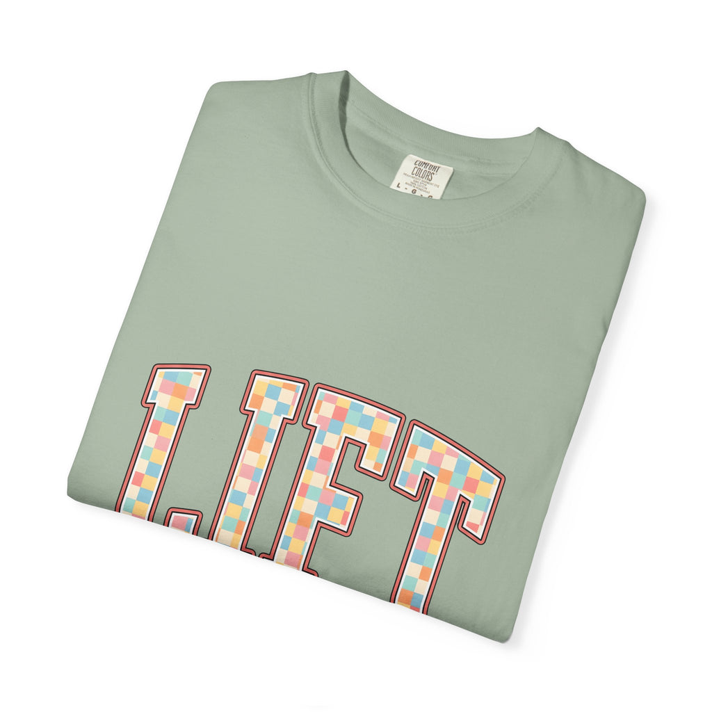 Chunky Block Text T-Shirt Sports Workout Gift Women Neon T-Shirt Typography T-Shirt Athlete Enthusiast Glowing T-Shirt Fitness Graphic Classic