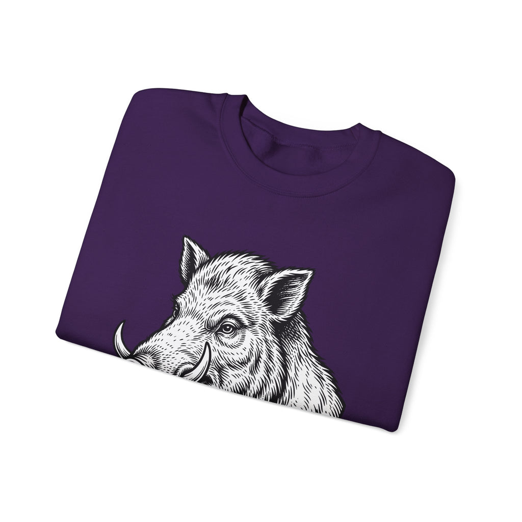 Boar Pipe Sweatshirt Funny Animal Gift Women Woodcut Sweatshirt Smoking Pipe Sweatshirt Humor Fan Print Sweatshirt Wildlife Graphic Vintage Anchor Sweatshirt