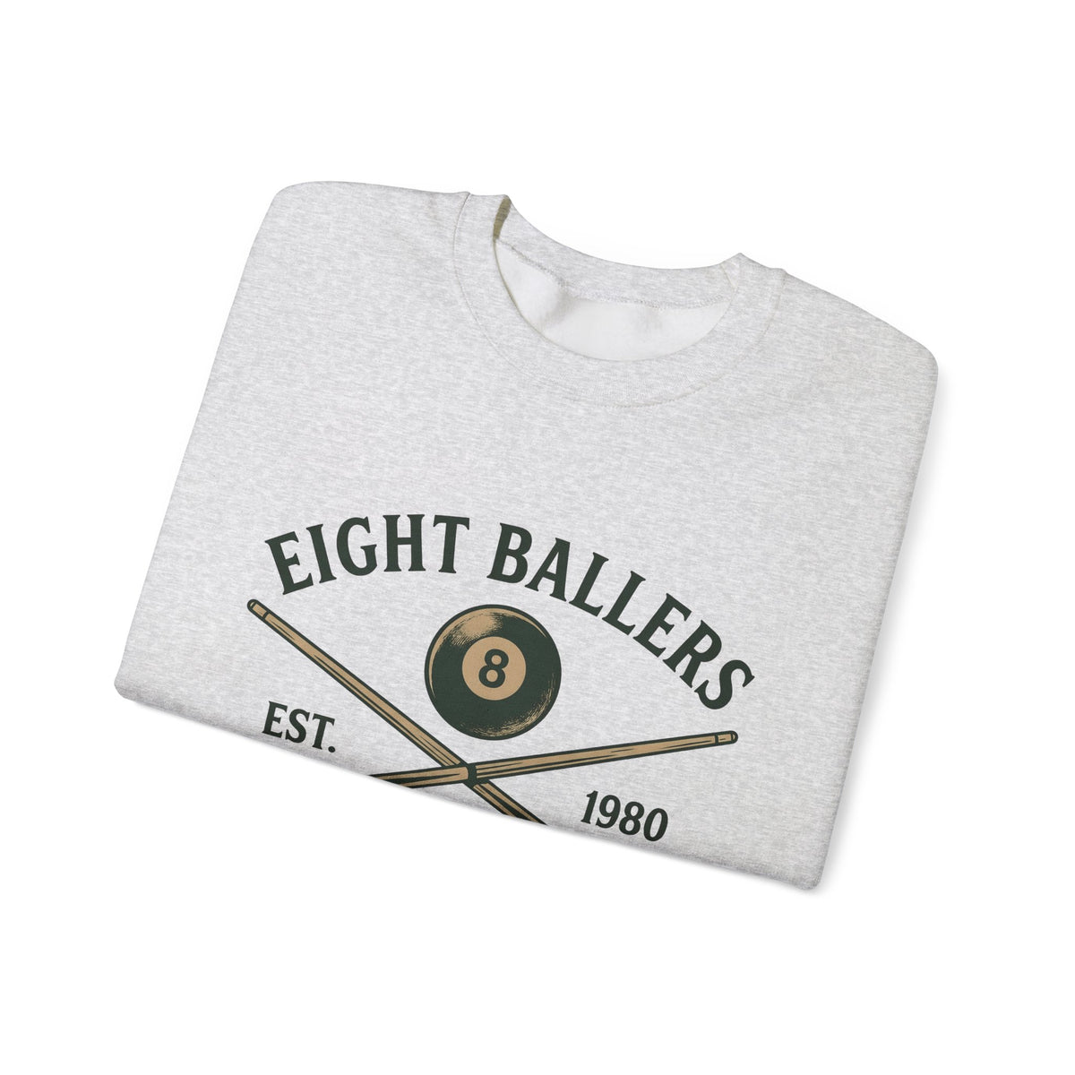 Eight Ball Sweatshirt Billiards Bar Gift Women Vintage Sweatshirt Magic Ball Sweatshirt Pool Fan Distressed Sweatshirt Pub Graphic Retro Pool Cues Sweatshirt