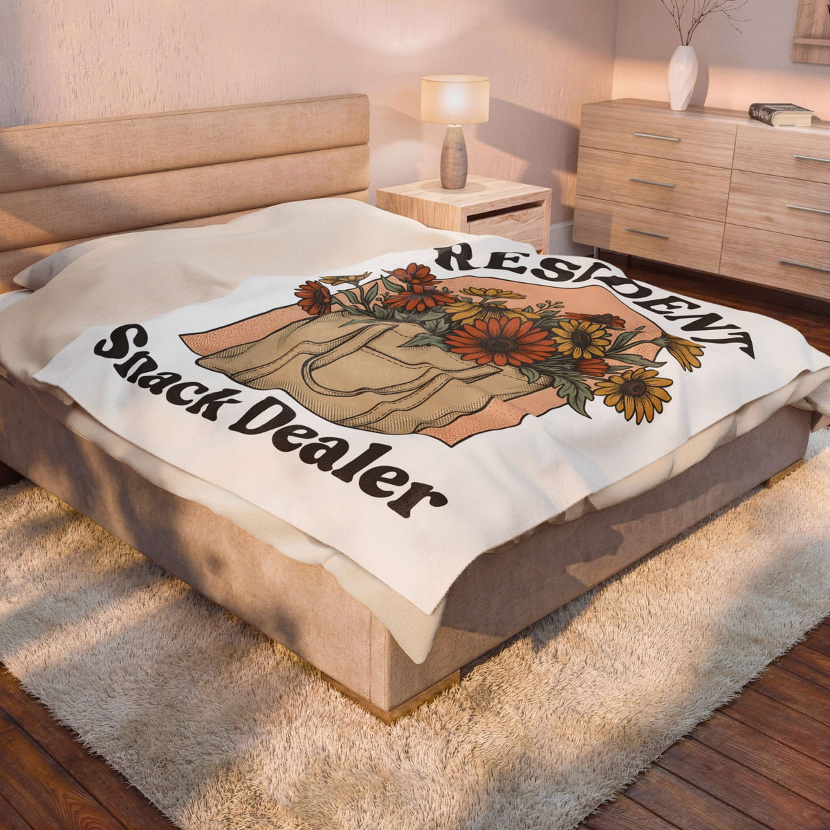 Flower Blanket Blanket Moms Bloom Gift Women Rustic Blanket Tote Blanket Mother Fan Vintage Blanket Floral Graphic Retro Garden Flowers Blanket
