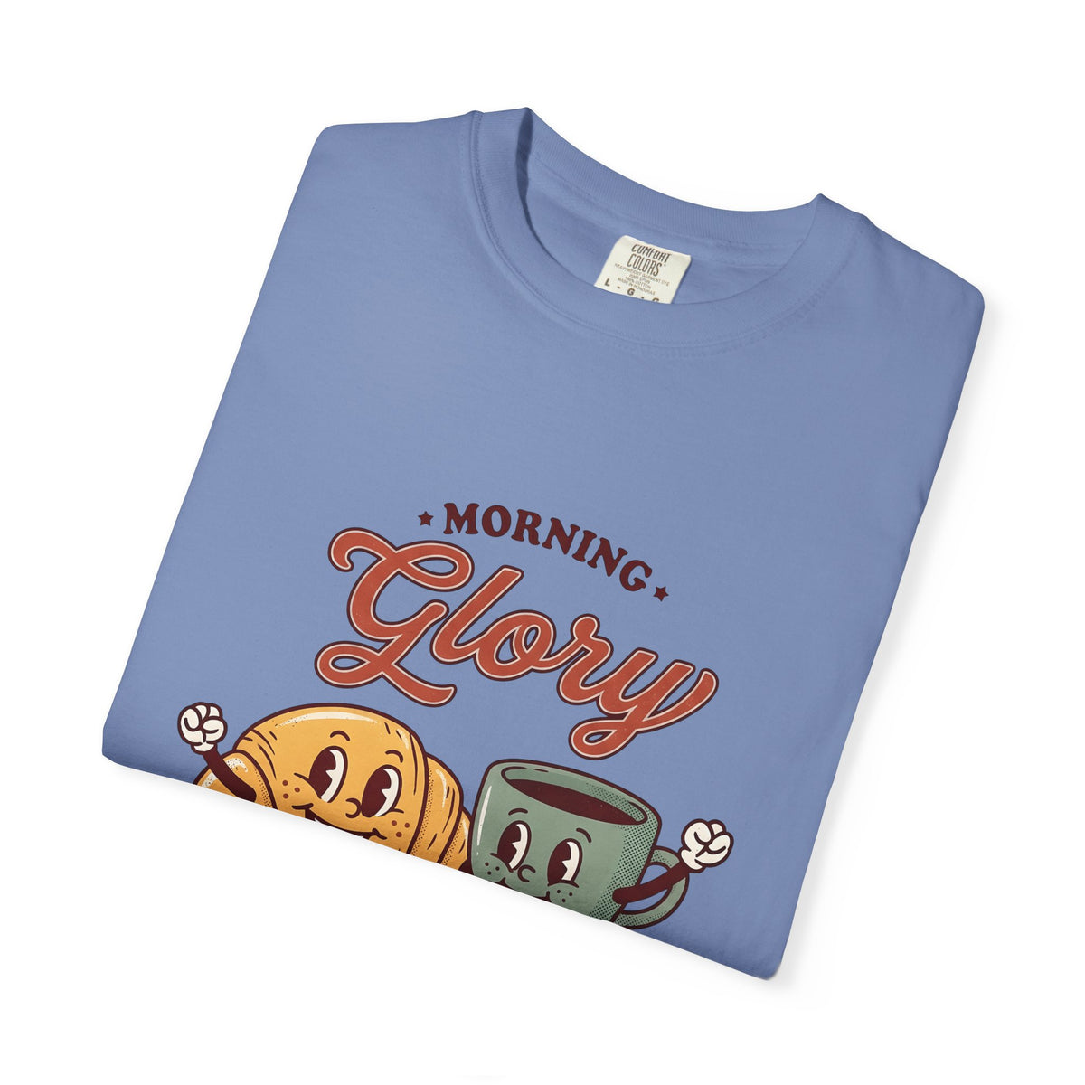 Croissant Espresso Cup T-Shirt Coffee Morning Meal Gift Women Illustration T-Shirt Coffee T-Shirt T-Shirt Coffee Fan Coffee Art T-Shirt Breakfast