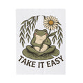 Frog Flower Cute Animal Gift Boho Toad T Blanket