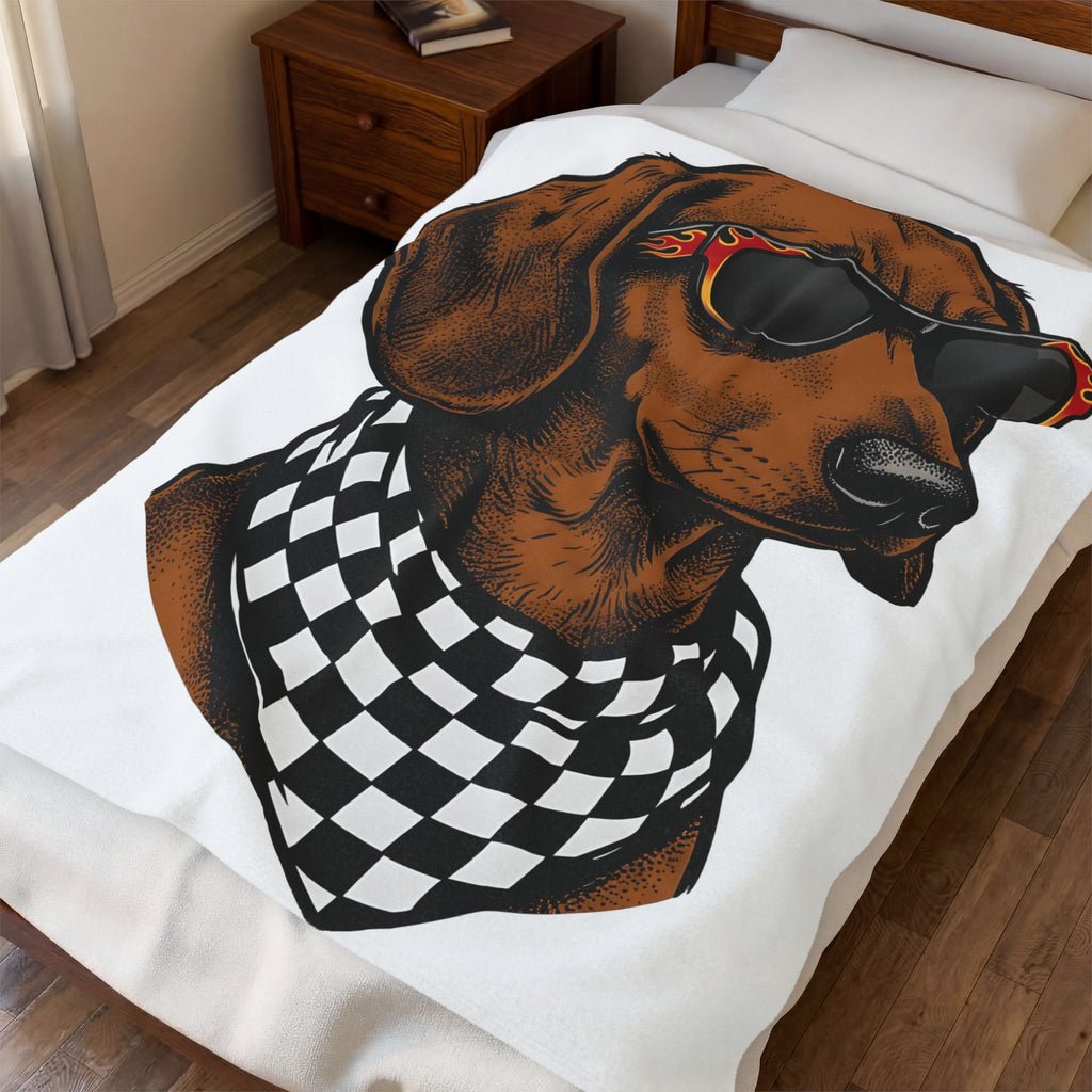 Dachshund Hound Blanket Dog Creatures Gift Women Traditional Tattoo Blanket Wiener Dog Blanket Dog Fan Sailor Blanket Beast Graphic Classic Sun