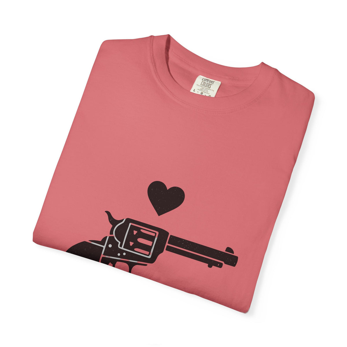 Revolver Graphic T-Shirt Cowgirl Country Gift Women Western T-Shirt Gun T-Shirt Cowboy Fan Rustic Design Country Illustration Graphic Vintage