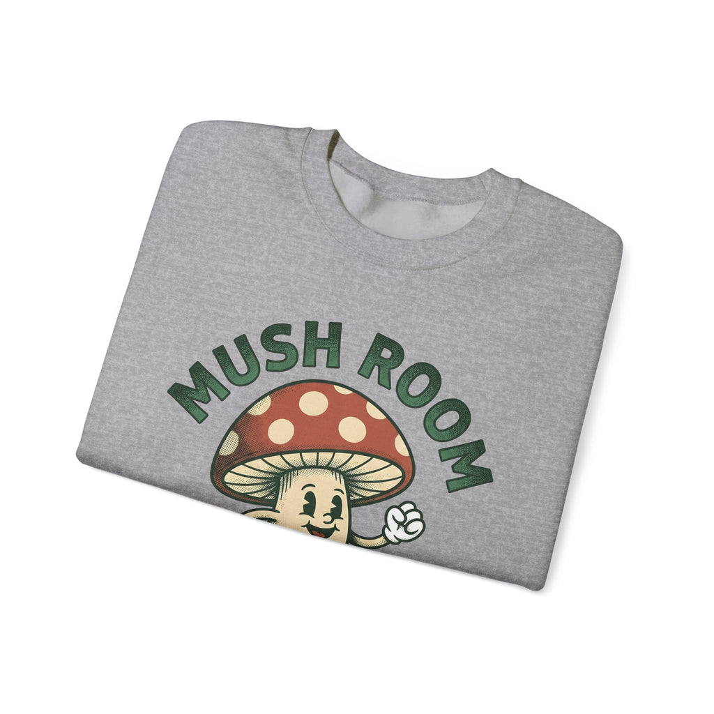 Funny Mushroom Sweatshirt Funny Outdoors Gift Women Classic Sweatshirt Toadstool Sweatshirt Humor Fan Vintage Sweatshirt Camping Graphic Hand Drawn Smiley Face