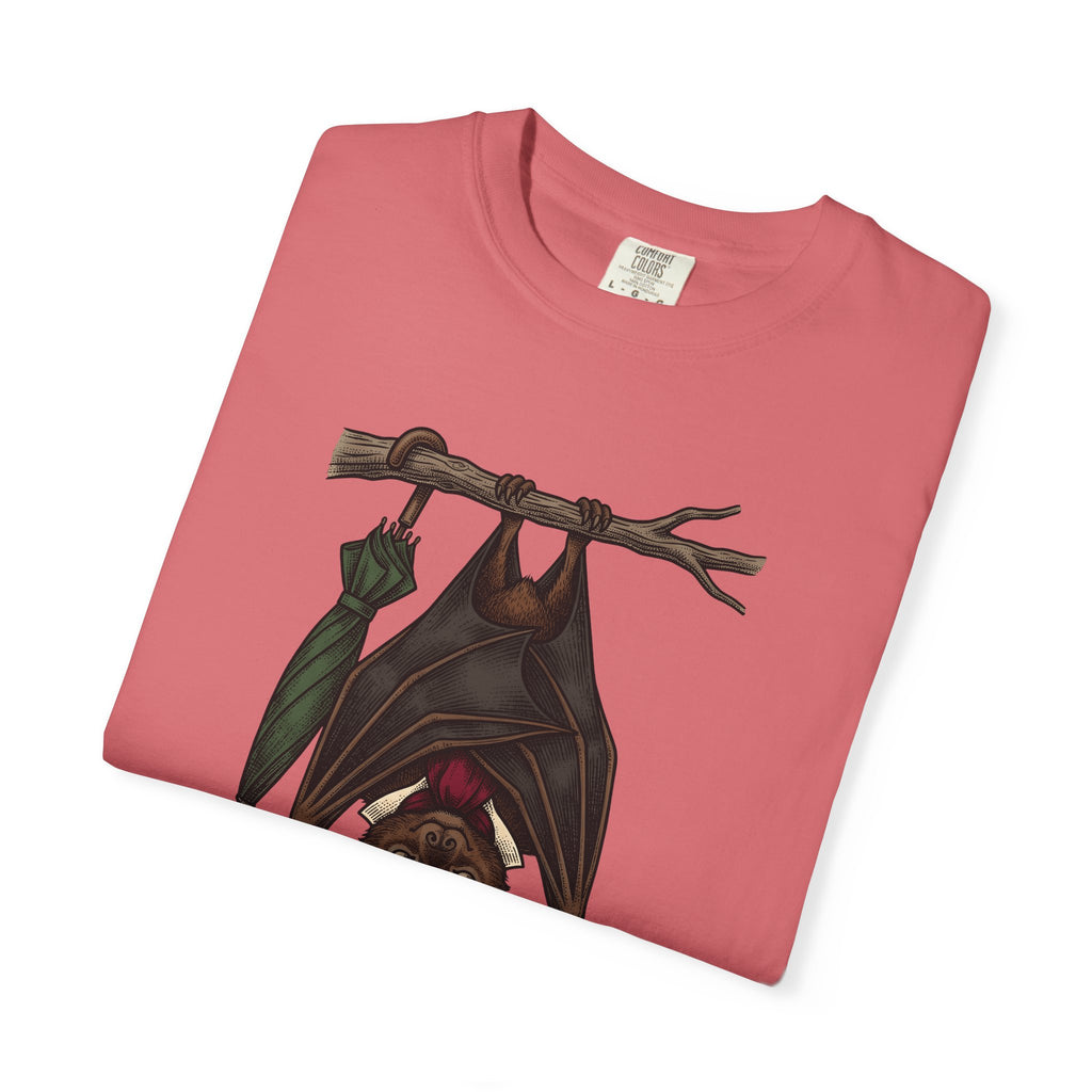 Bat Clipart T-Shirt Funny Creature Gift Women Doodle T-Shirt Bat T-Shirt Humor Fan Cartoon T-Shirt Beast Graphic Classic Parasol T-Shirt