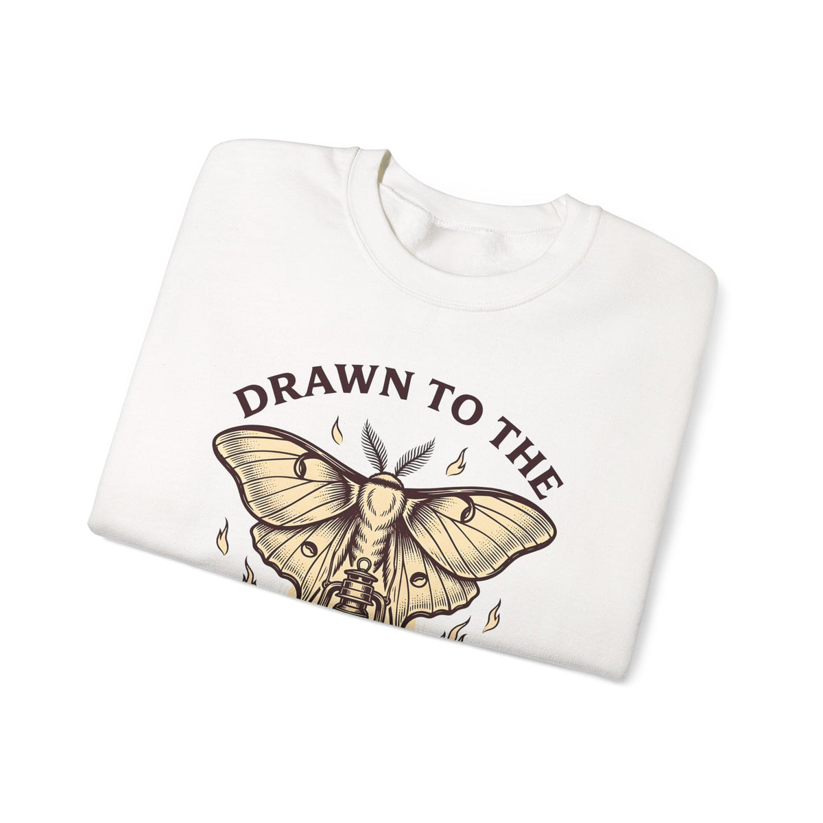 Moth Lamp Sweatshirt St. Valentine's Day Dark Gift Women Retro Sweatshirt Lamp Sweatshirt Valentine Fan Vintage Sweatshirt Gothic Graphic Sketch Flame Sweatshirt