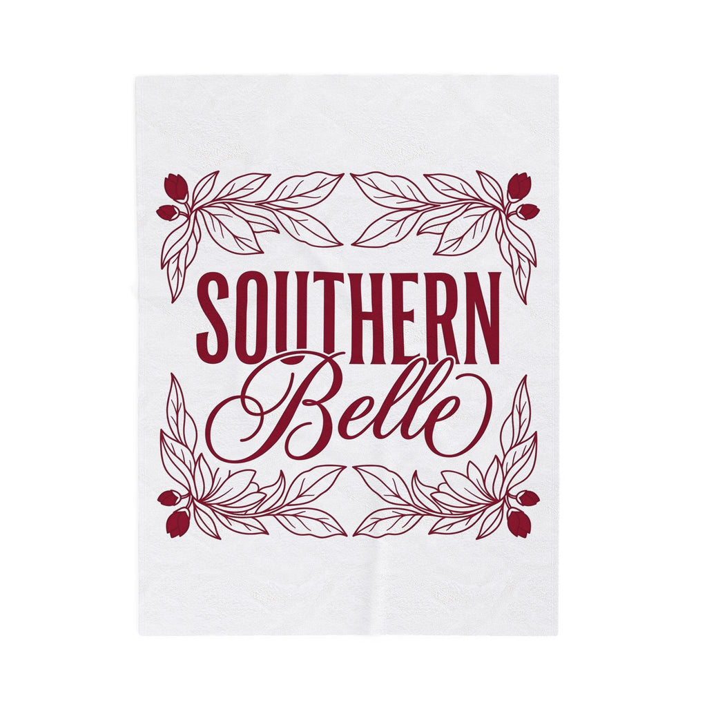 Floral Frame Blanket Cowgirl Southern Gift Women Farmhouse Blanket Border Frame Blanket Rodeo Fan Country Blanket Dixie Graphic Vintage Leaf Blanket
