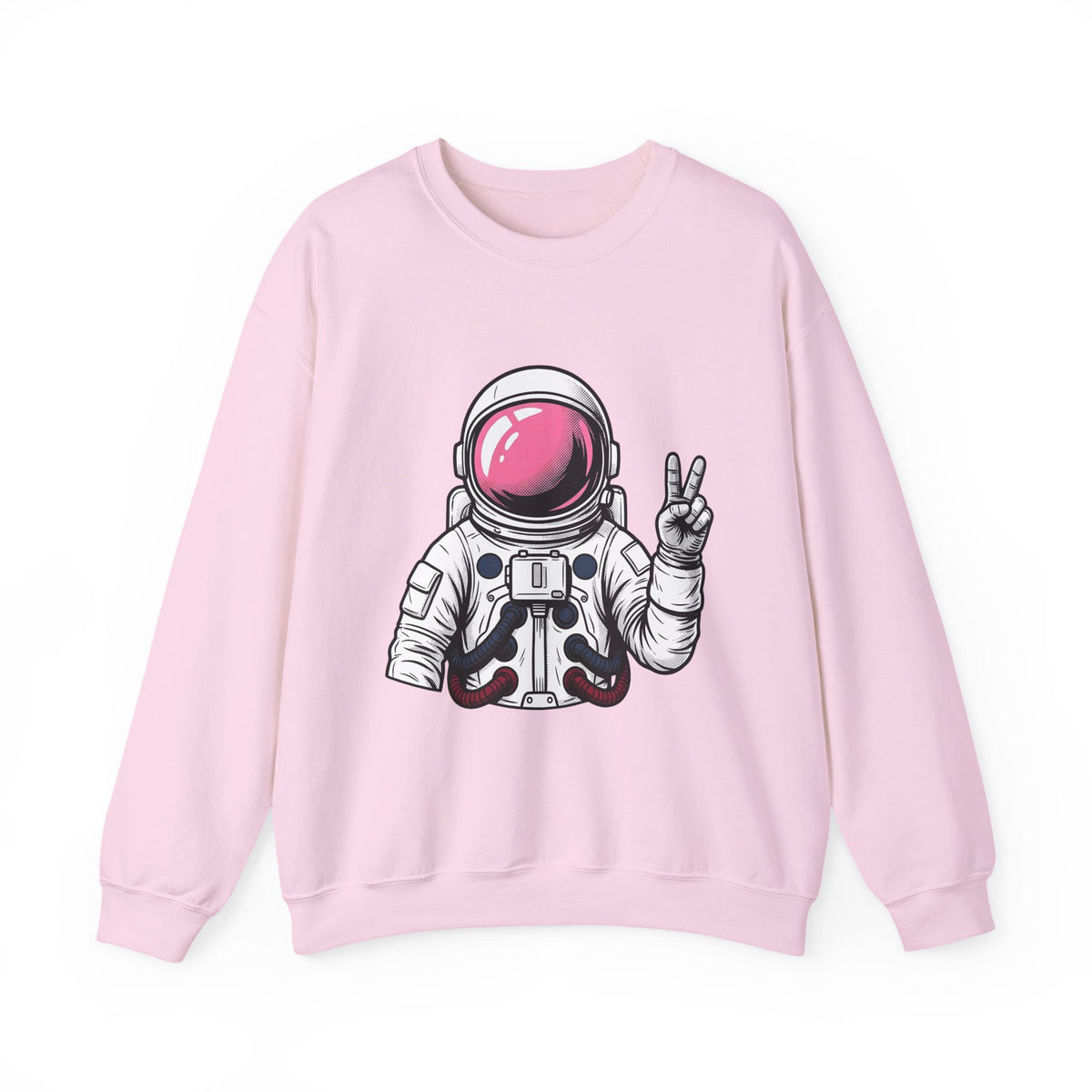 Astronaut Graphic Sweatshirt America Space Gift Women Comic Sweatshirt Cosmonaut Sweatshirt Patriot Fan Galactic Graphic Illustration Cartoon Sweatshirt Retro