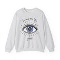 Enchanted Eye Sweatshirt Boho Chic Mindfulness Gift Women Cartoon Sweatshirt Mystic Sweatshirt Hippie Fan Comix Sweatshirt Meditation Graphic Sleek Glow Sweatshirt