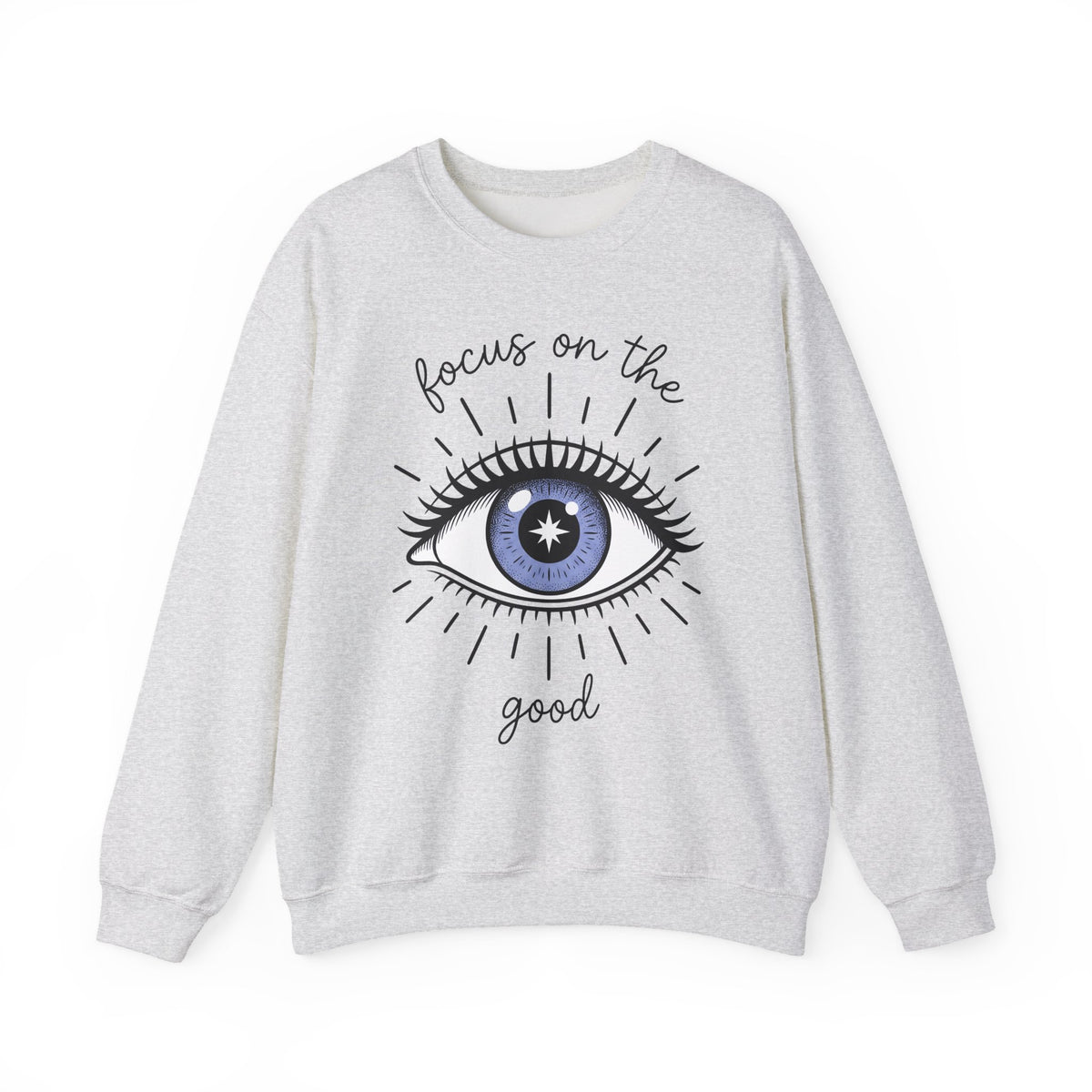 Enchanted Eye Sweatshirt Boho Chic Mindfulness Gift Women Cartoon Sweatshirt Mystic Sweatshirt Hippie Fan Comix Sweatshirt Meditation Graphic Sleek Glow Sweatshirt
