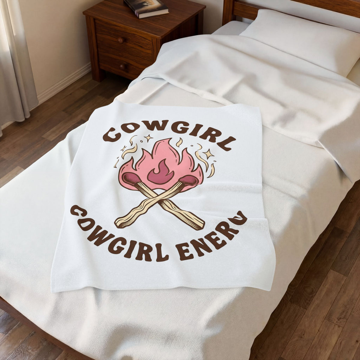 Lit Matches Blanket Cowgirl Cowboy Gear Gift Women Tribal Blanket Matches Blanket Rodeo Fan Primitive Blanket Western Graphic Classic Glitter